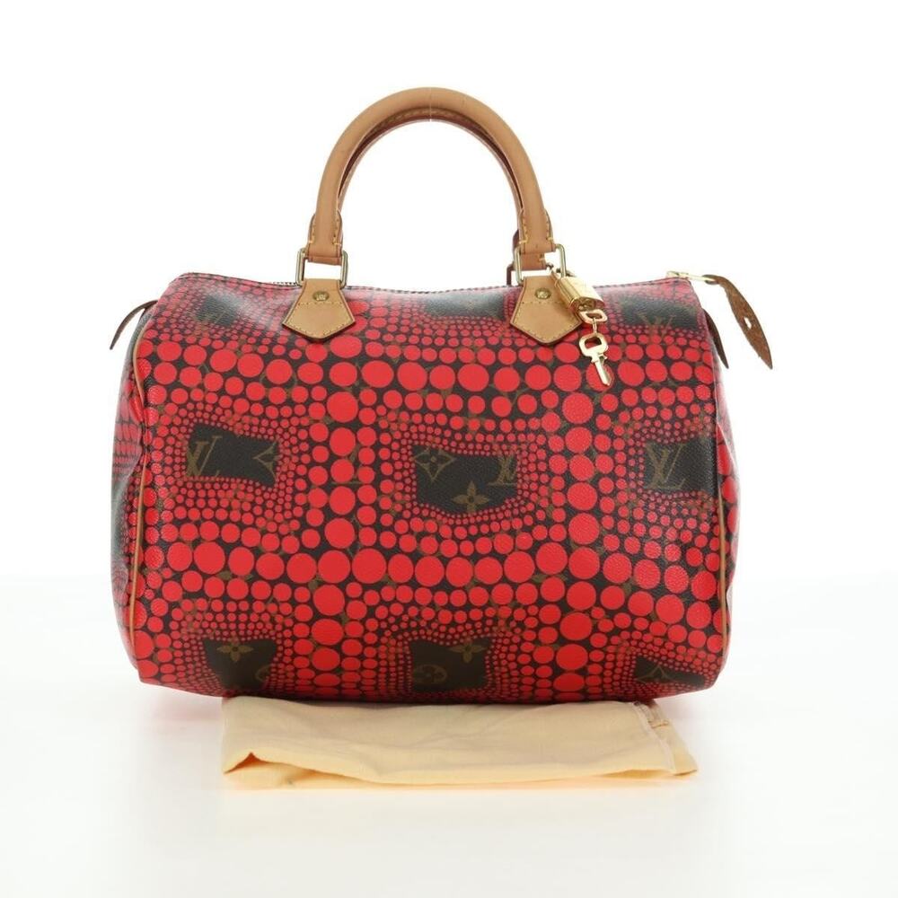 Louis Vuitton Dot Infinity Yayoi Kusama Speedy 30 Bag Red